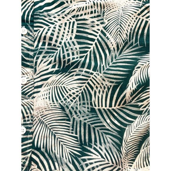 Levis Shirt Adult Small Green Standard Fit AOP Tropical Hawaiian Aloha Mens - Picture 2 of 10